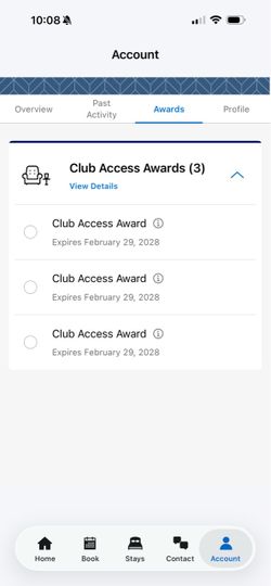 Hyatt Club Access Award (CAA), Valid Until February 28, 2028