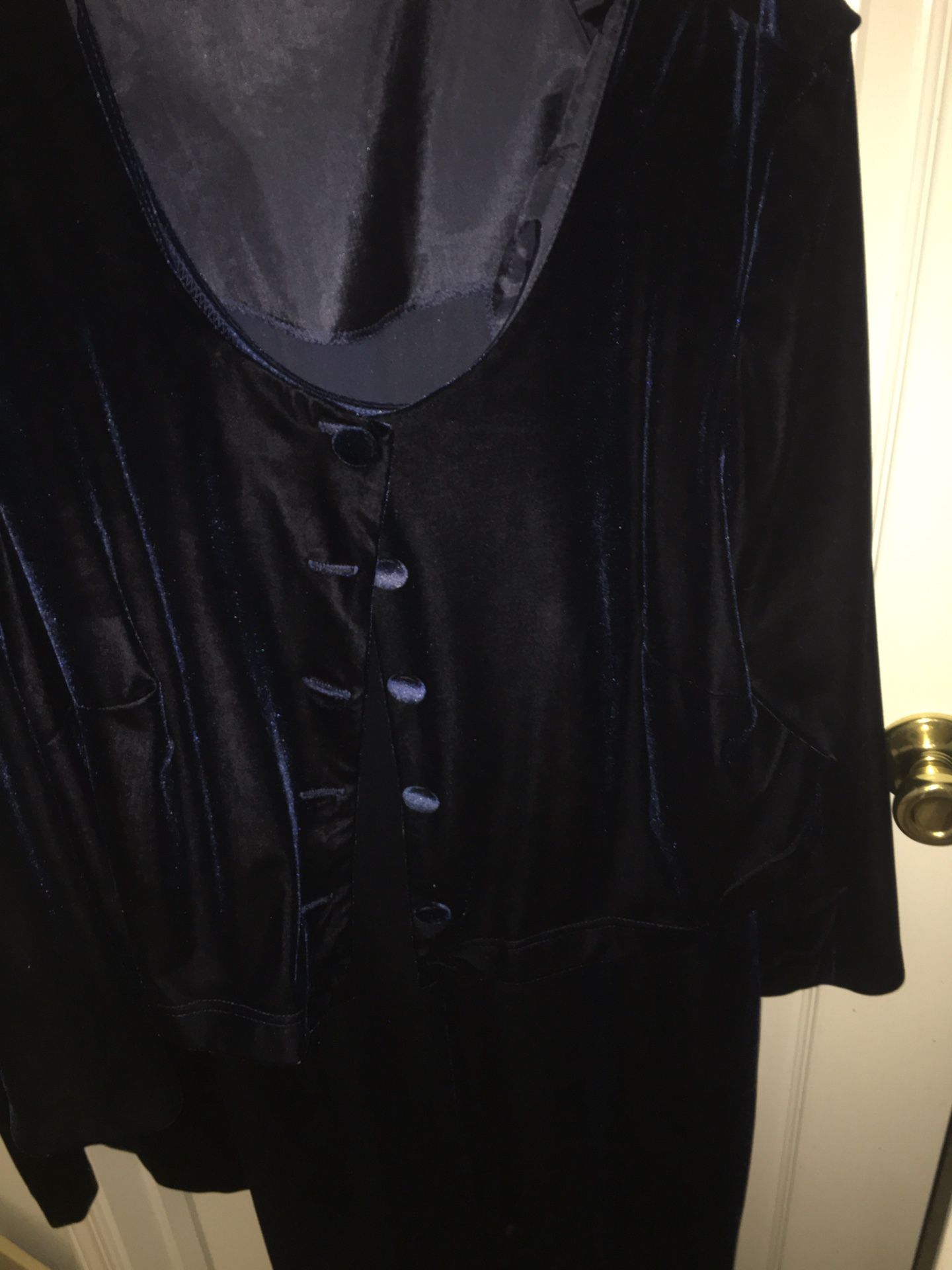 Velvet Dress Set Or Skirt. Worn Once. Size 20 Perfect. 