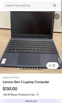 Used Lightly Lenovo Laptop