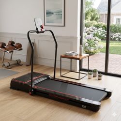 NEW Treadmill With Vibration Platform 2 In 1 Exercise Machine 