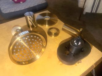 Allen Roth + Harlow brushed 2 single function bathtub and shower faucet with valve