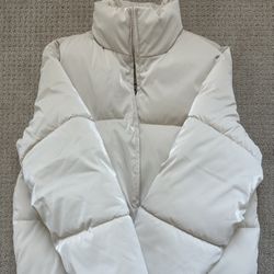 Women's Iridescent Shine Duvet Puffer Jacket 🤍