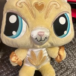 8" Littlest Pet Shop Plush Sassiest Kitty Cat 2008 LPS