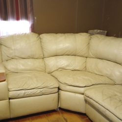 Sectional With Bed And 2 Recliners 