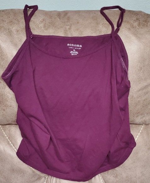 Sonoma Purple Life & Style Tank Top Size XL