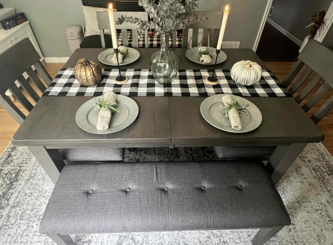 Extensions Indoor Dining Table Gray *New*