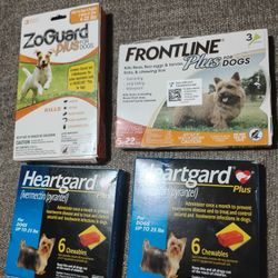 4x Small Dog Heartworm Meds