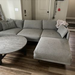 Sectional Couch And Coffee Table