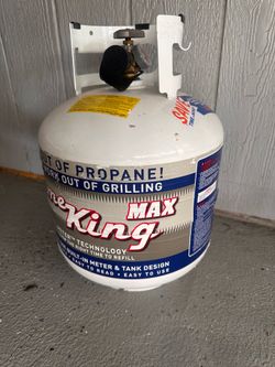 Empty propane tank