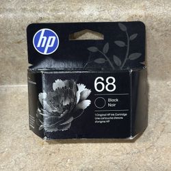 HP 68 Black Ink Cartridge Works Envy 6100e, 6500e Series EXP 3/27 New