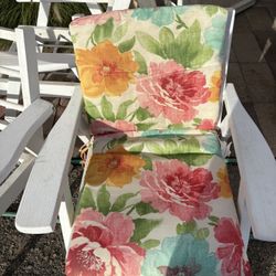 Wooden White Patio Chairs, No Cushions!