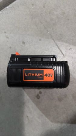 Black Decker 40 Volt Lithium Battery 1.5Ah LBX1540 for LSW40 LST140