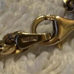 14K 22” 3mm Rope Chain + 10k yellow gold pendant. 