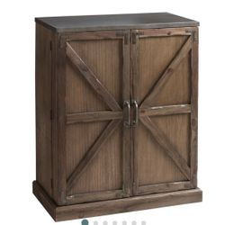 Barn Door Bar Cabinet