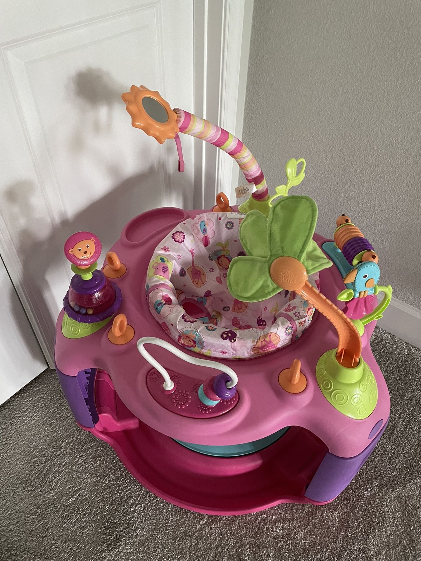 Baby Girl Baby Gear Lot Exersaucer, Bouncy Chair