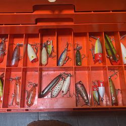 Vintage Fishing Lure Collection + Adventurer 2277 Box & Zoom Worms - Buy  Now! for Sale in New Caney, TX - OfferUp