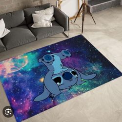 Lilio & Stitch Cartoon Carpet Children’S Playroom Living Room – Size 3.3ft x 5 ft