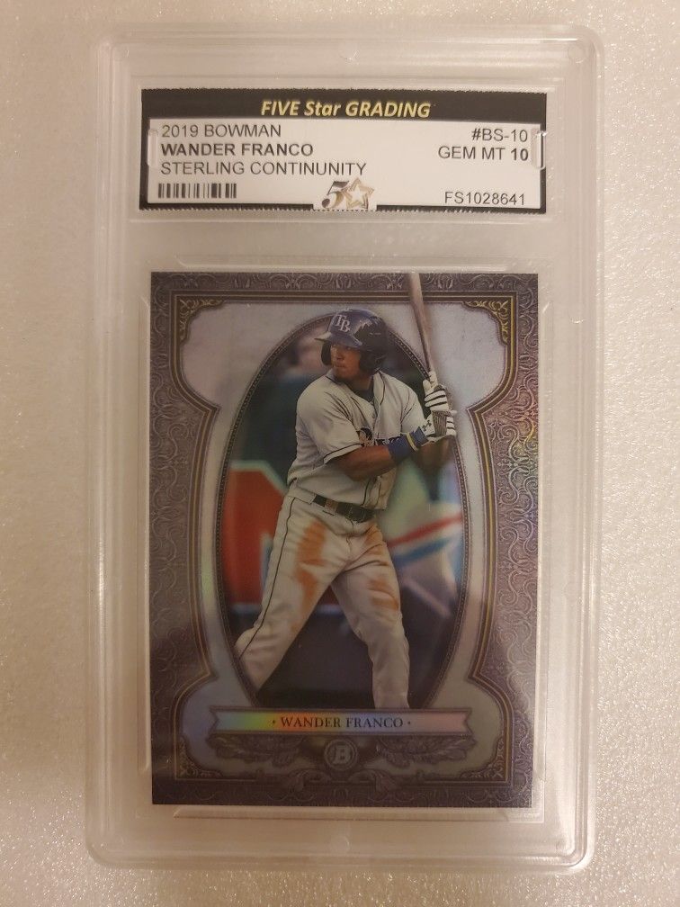 5 STAR Grading 10 WANDER FRANCO 2019 Bowman Chrome Sterling Continuity Pristine