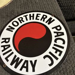Northern Pacific Railway Metal Sign
