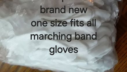 68 pair of brand new parade or marching band gloves