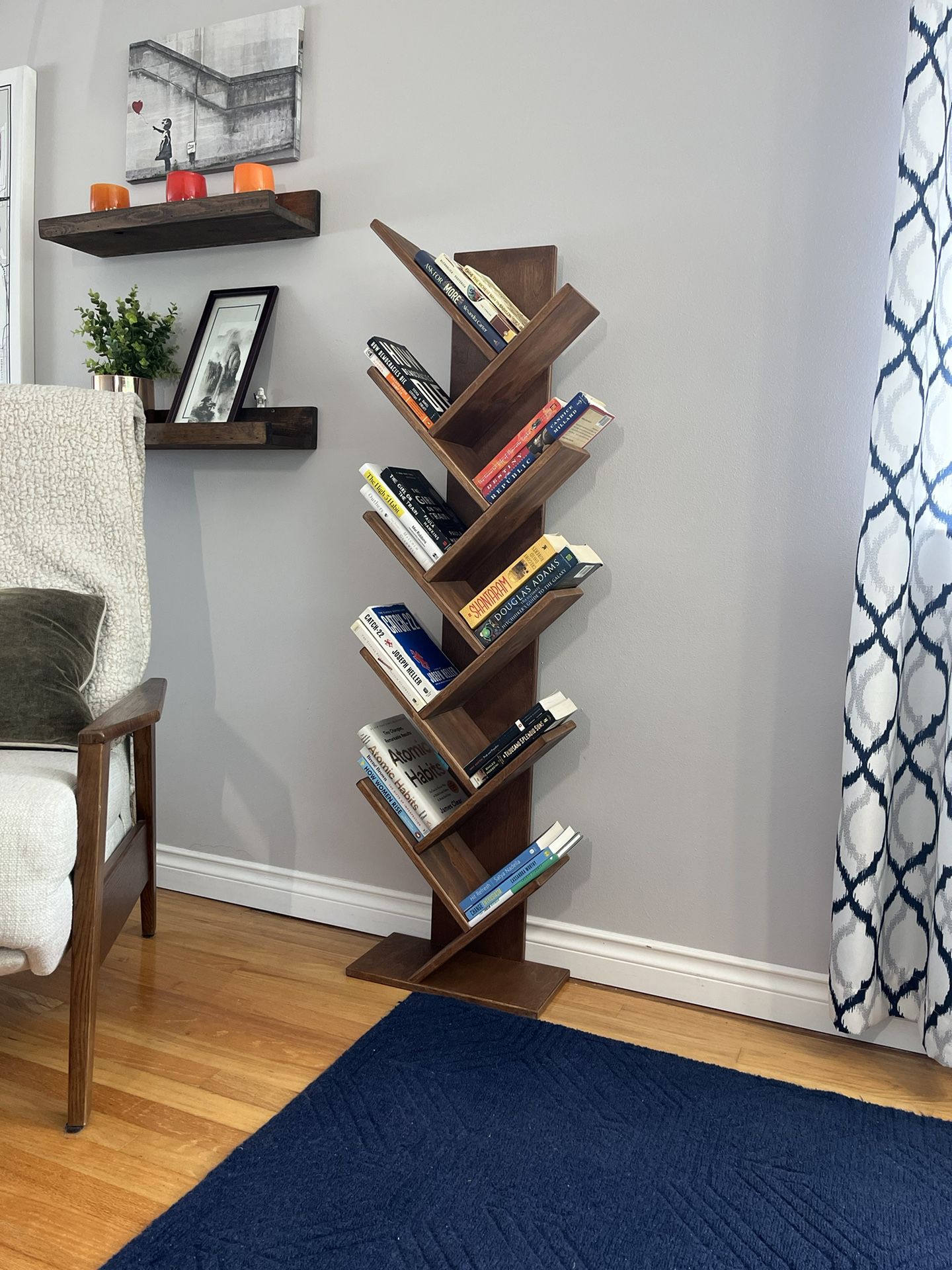 Handcrafted Wooden Bookshelves
