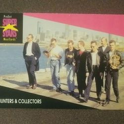 1991 ProSet Hunters & Collectors #186 Card Band Music Australian Musicians Classic Rock Express Musicards Superstars Vintage Collectible Pro Set