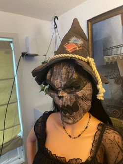Halloween Scarecrow mask and hat