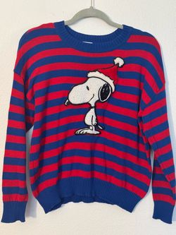 Peanuts Snoopy Christmas Sweater XL