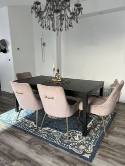 Dining Table, Bench And Chairs