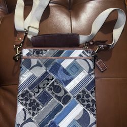 Coach Denim Patchwork