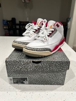 Jordan Retro 3 Cardinal Size 10.5