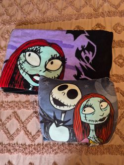 Nightmare Before Christmas Blanket and Pillow Set