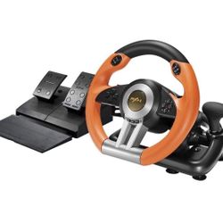 PXN PC Racing Wheel, V3 PRO 180 Degree Universal USB Car Sim Game Steering Wheel with Pedals for PC, Xbox One, Xbox Series S/X, PS3, PS4, Switch