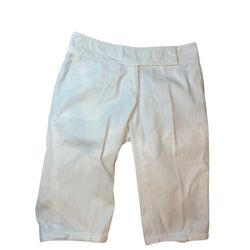 Burberry White bermuda Shorts  Size 4
