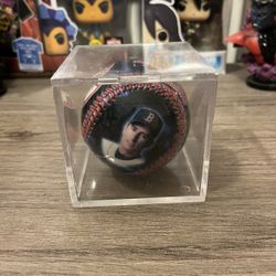 Vintage Boston Red Sox #5 Nomar Garciaparra MLB signature baseball in case