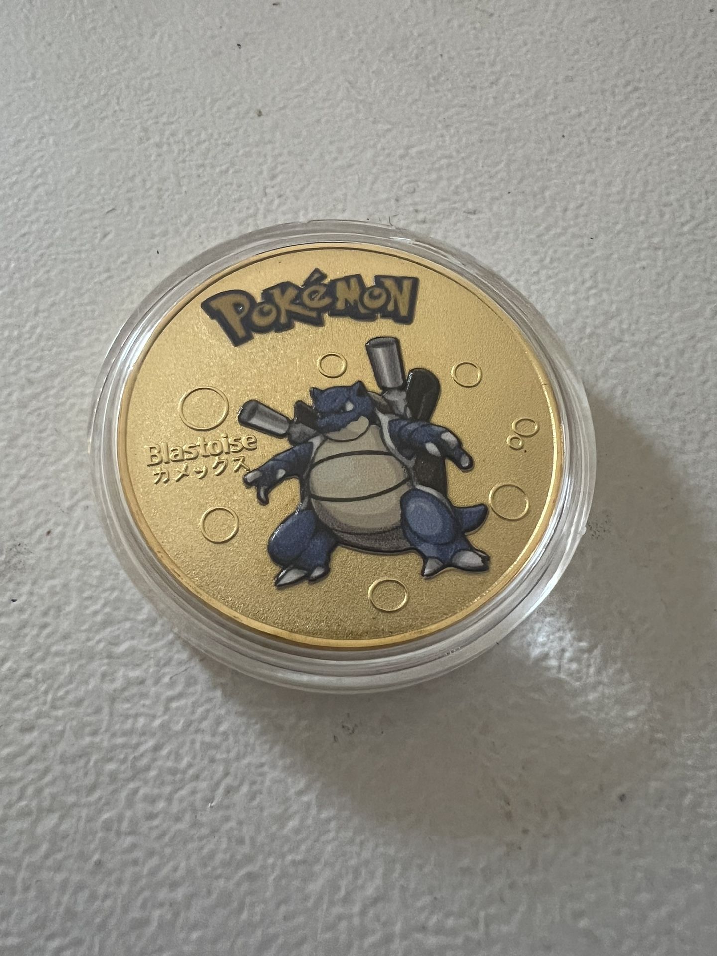 Gold Plated Pokémon Coin- Blastoise