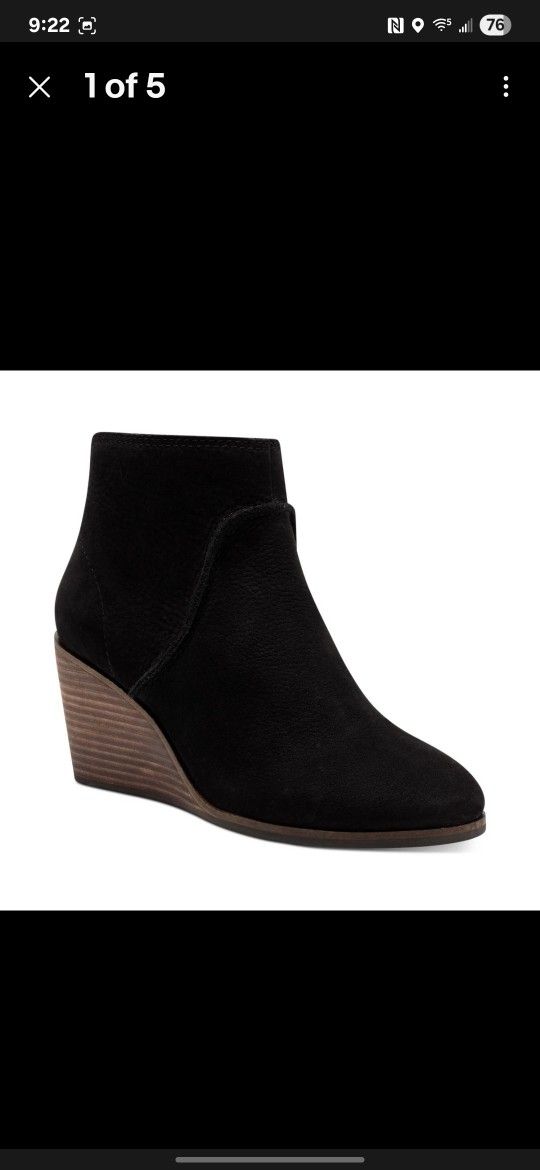 Lucky Brand Black Zanta Boot
