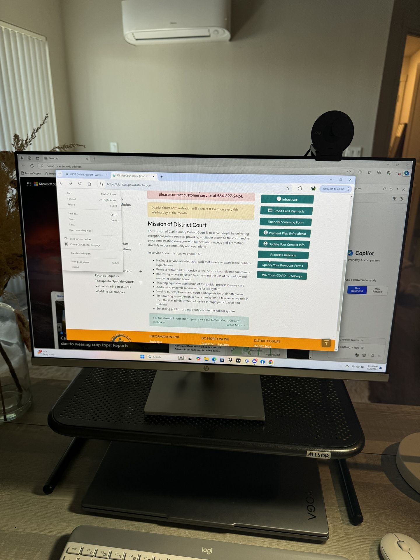Monitor And Keypad