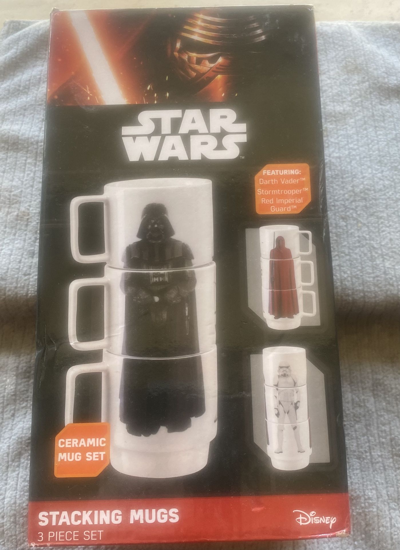 New Star Wars 11oz Stacking Mugs - Darth Vader, Imperial Guard, and Stormtrooper