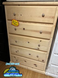 Jumbo natural pinewood dresser cajonera Comoda de Pino Nuevo