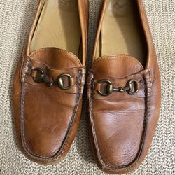 COLE HAAN Leather Buckle Loafers size 9M