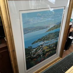 Signed Print And Frame