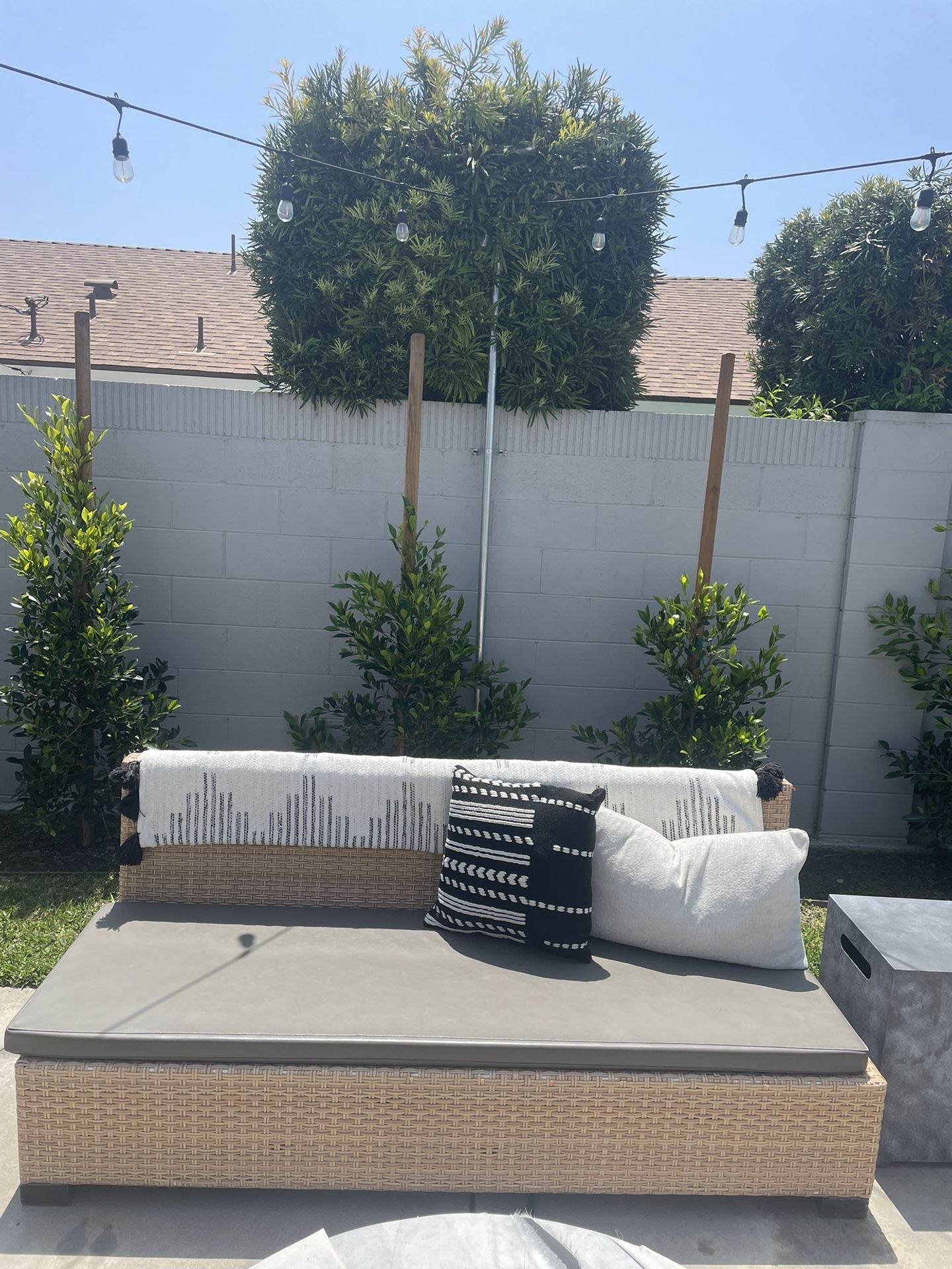 Custom Wicker Outdoor Patio Furniture Couch