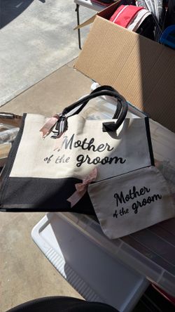 #Wedding Mother of the Groom canvas tote bag
