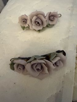 Lavender hair clips