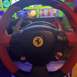 Xbox Steering Wheel  With Pedals 