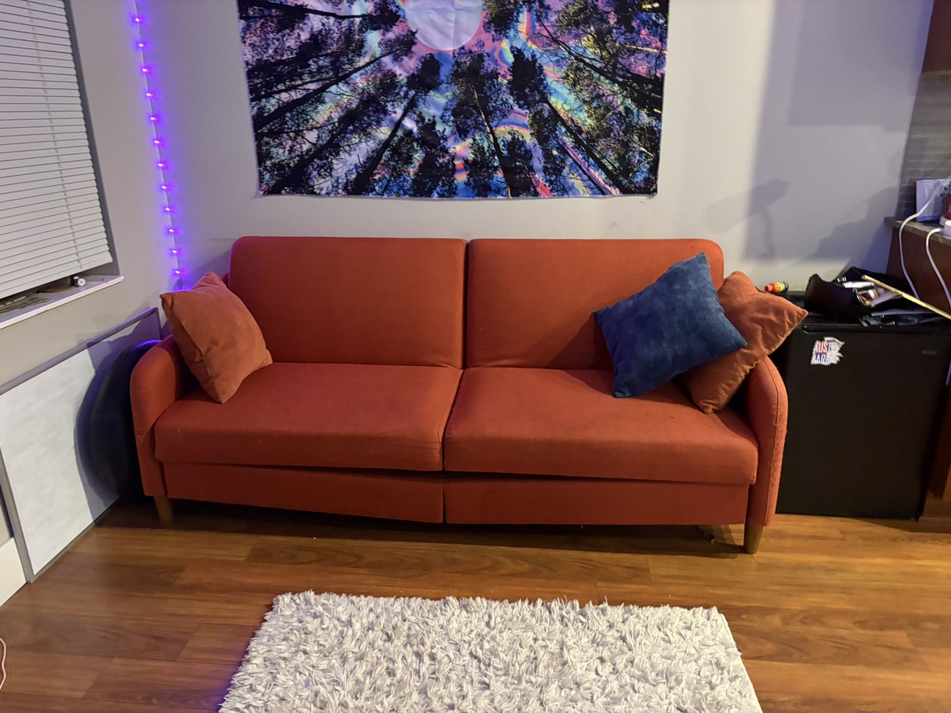 Orange Couch/Futon