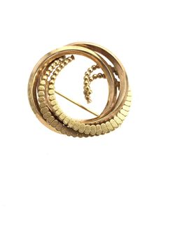 Vintage 18Kt RGP Germany brooch