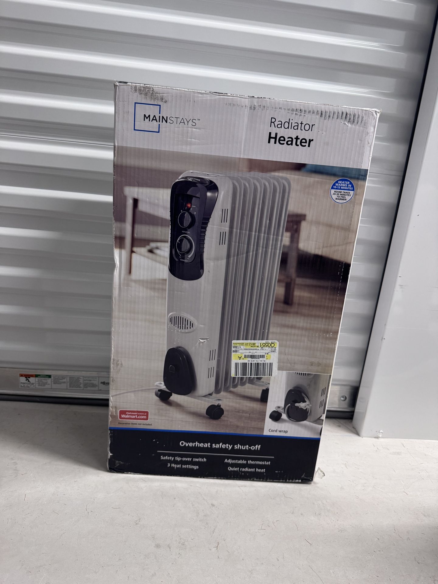 Mainstays Oil Filled Radiator Heater