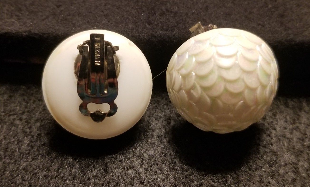 Two Pair Vintage Germany Clip On Earrings